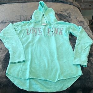 Victoria's Secret PINK Aqua Hooded Sweatshirt